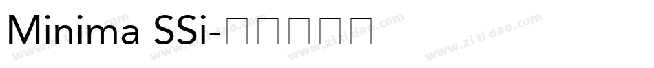 Minima SSi字体转换
